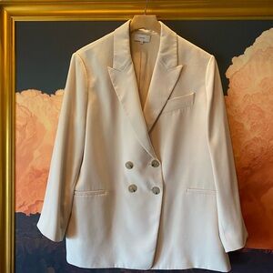 Vince Dreamy Creamy Double-Breasted Blazer